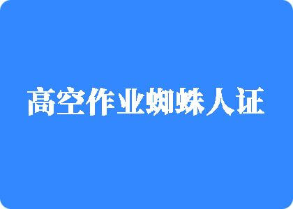 美女小逼网站高空作业蜘蛛人证